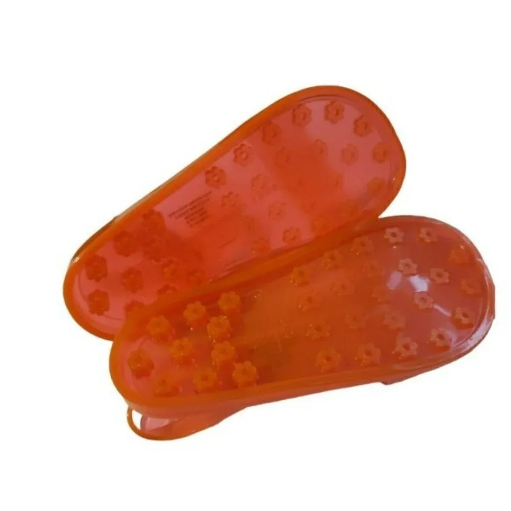 Gap size 8 toddler girl New jelly sandals  orange